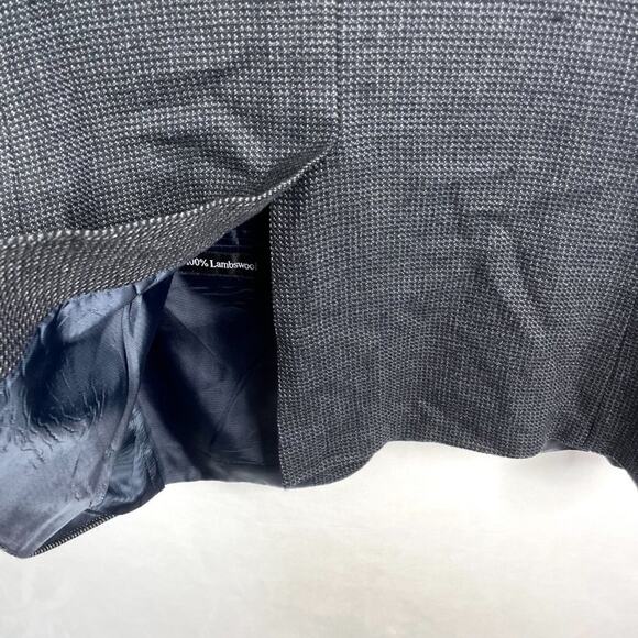 Vintage Bernhard Altmann Dark Grey 100% Lambswool Blazer Sport Coat 44R - Picture 9 of 12